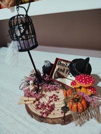 miniatura halloween con gabbia