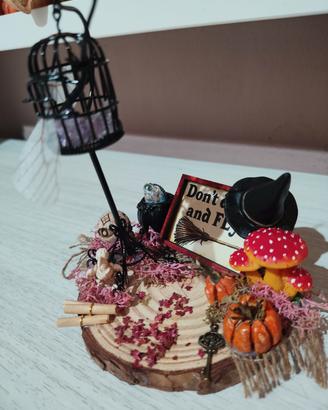 miniatura halloween con gabbia