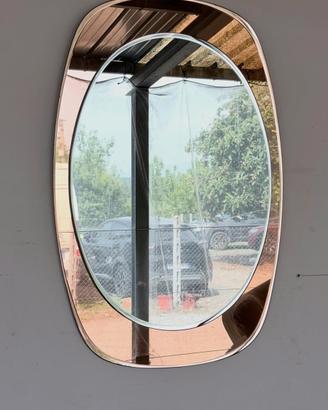 specchio vintage anni '70  stile space age 
