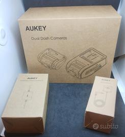 Aukey doppia dash cam F/R DR02-D+GPS+hardware kit