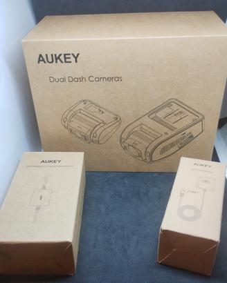Aukey doppia dash cam F/R DR02-D+GPS+hardware kit