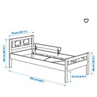 Lettino Ikea modello Kritter bianco