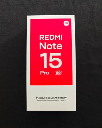 Xiaomi REDMI Note 15 Pro 5G 12/512 Nero Italia