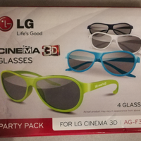 Occhiali 3D TV LG confezione 4 pz