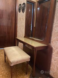 Toilettw Vanity Anni 50 con Sgabello