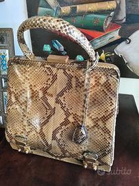 Borsa in Vera Pelle di Rettile Vintage