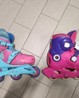 Pattini roller Blade bimba Elsa Anna frozen