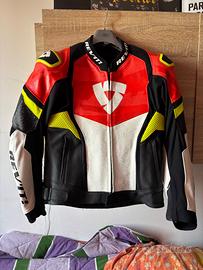 Giacca moto in pelle Revit