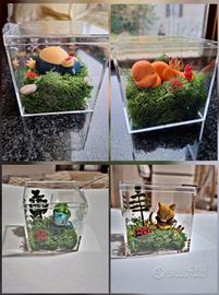 diorama con scatola Pokémon 