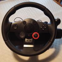 VOLANTE + PEDALIERA LOGITECH DRIVING FORCE GT