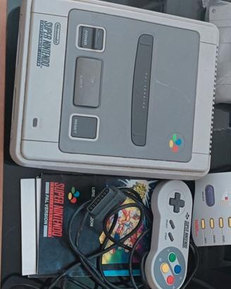 Console Super Nintendo SNES PAL + Controller e Man