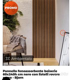 Pannelli fonoassorbenti rovere scuro