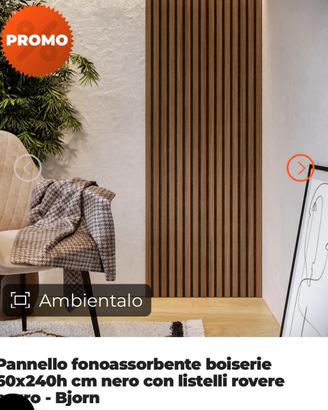Pannelli fonoassorbenti rovere scuro
