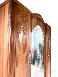 Armadio e letto  art deco francese fine 800