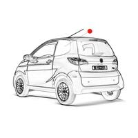 VETRO FISSO POSTERIORE SX OSCURATO AIXAM