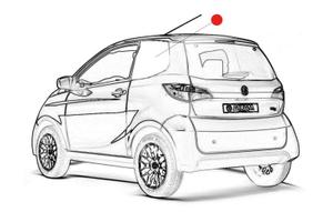 VETRO FISSO POSTERIORE SX OSCURATO AIXAM