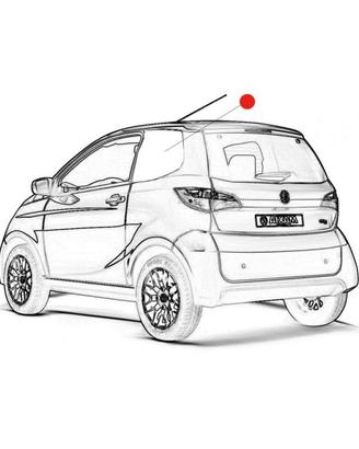 VETRO FISSO POSTERIORE SX OSCURATO AIXAM