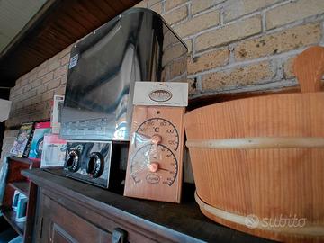 Sauna Stufa Elettrica Completa di accessori nuova 