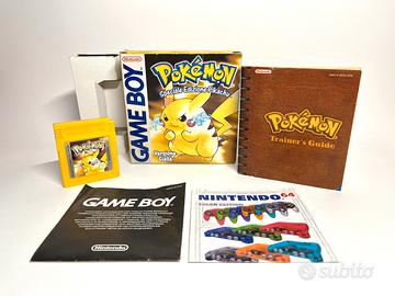 Pokemon Versione Gialla Game Boy Completo
