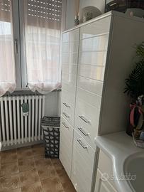 Mobile bagno bianco lucido comodissimo