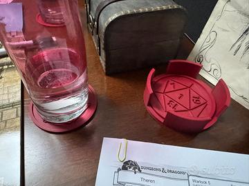 Sottobicchieri dadi fantasy kit da 6 pezzi