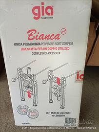 staffa premontata per wc e bidet sospesi, da murar