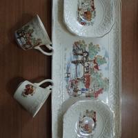 Vassoio con tazze da caffe'