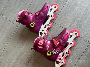 Pattini a rotelle bambina 34-36