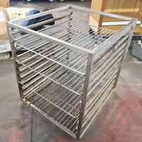 carrello inox da forno per teglie usato