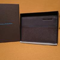 Portafogli in pelle Piquadro blu 