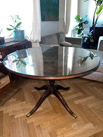 Tavolo impero con piedini ottonati