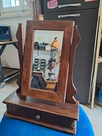 Specchierina da appoggio in noce 