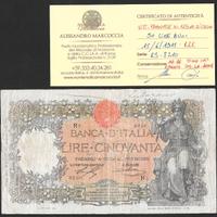 BANCONOTA LIRE 50 BUOI DEL 1915 (R5)