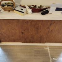 credenza in abete unita spizza 3 ante scorrevoli