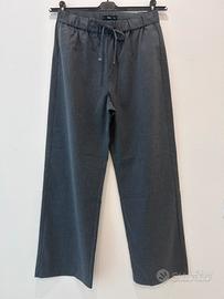 Pantalone largo con coulisse Mango grigio