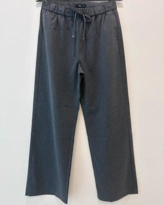 Pantalone largo con coulisse Mango grigio