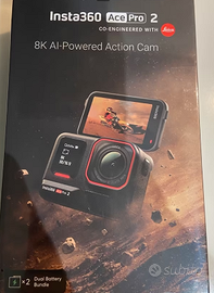 Insta 360 ace pro 2 con due batterie