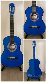 Chitarra classica Tiger 3/4 blu – Modello CLG4-BL