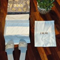 Sandalo flat con fascia in tessuto - Grigio