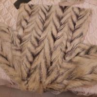 pelliccia code di visone bianca 