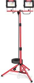 HYCHIKA Faretto LED da Cantiere 2x60W, Faretto Lav