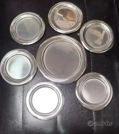 Set di 7 sottobicchieri in acciaio inox AMC