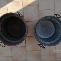 Caldaie in rame antiche