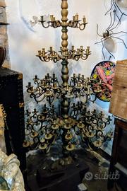 Candeliere Russo, ottone (ca 90 candele) 19secolo
