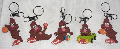 Lotto 5 Portachiavi mascotte vintage cacao Ciocorì