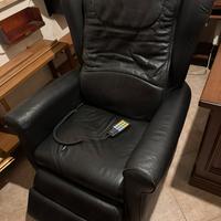 Poltrona massaggiante in pelle