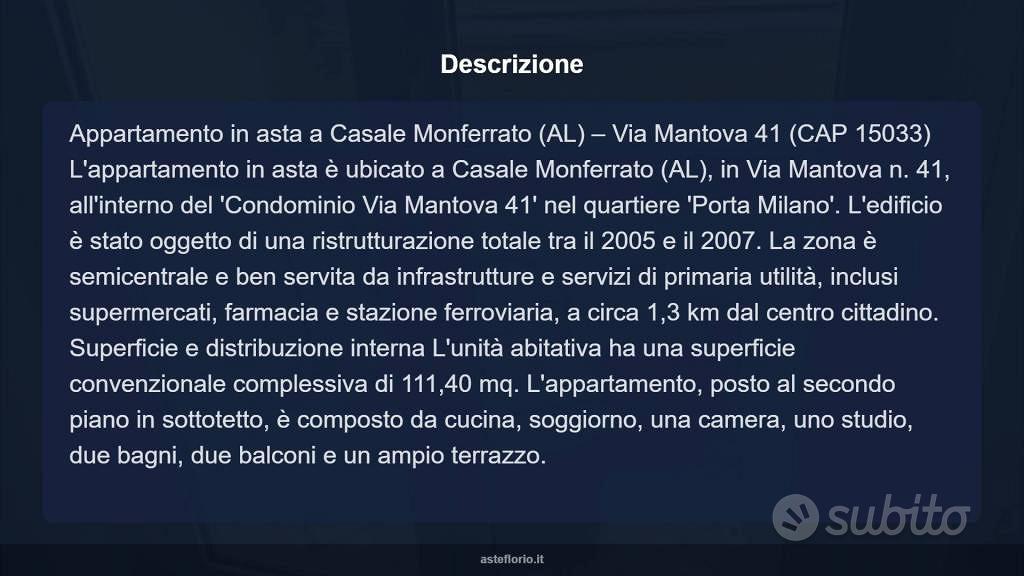 Appartamento – Casale Monferrato, Porta Milano - Altro