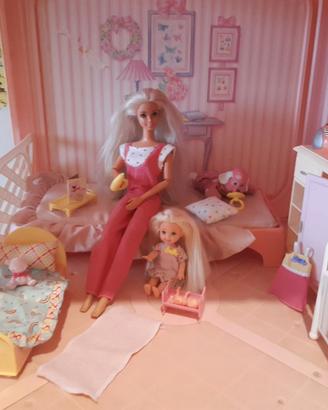 Barbie Shelly nursery cameretta mobili vintage