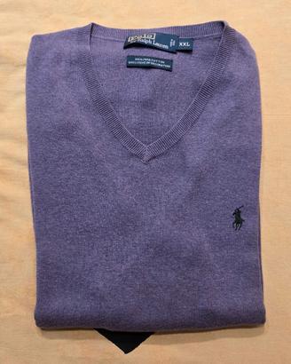 Maglione Ralph Lauren lilla, usato, uomo TG XXL