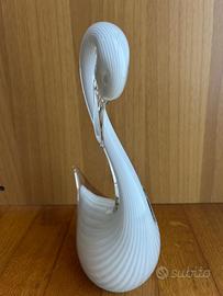 Cigno bianco vetro Murano